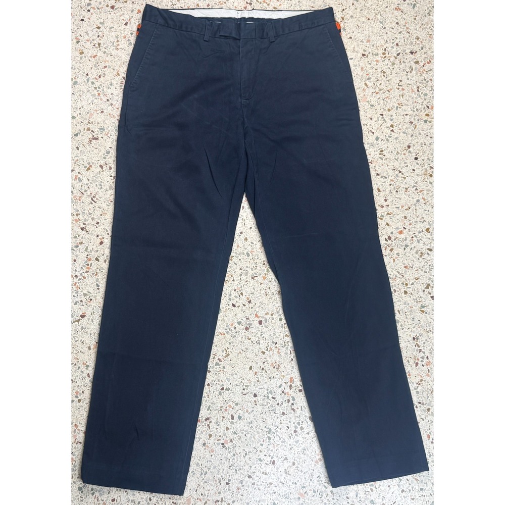 Polo by Ralph Lauren Double Side Buckle Back Vtg Men's Chino Pants Size 34x32